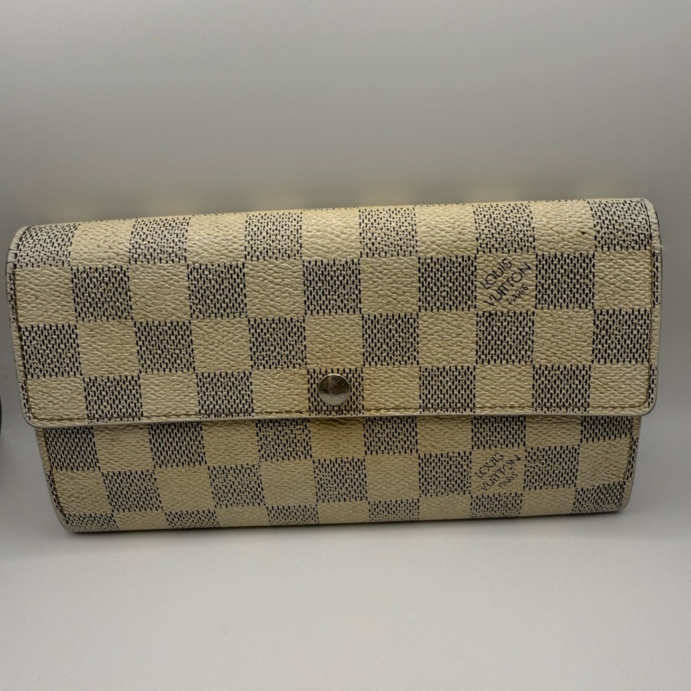LOUIS VUITTON DAMIER AZUR SARAH WALLET SD1150